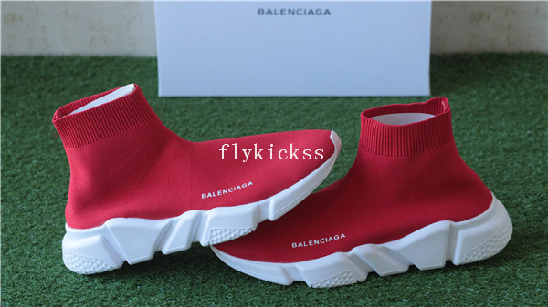 Balenciaga Speed Trainer Sock Race Runners Red